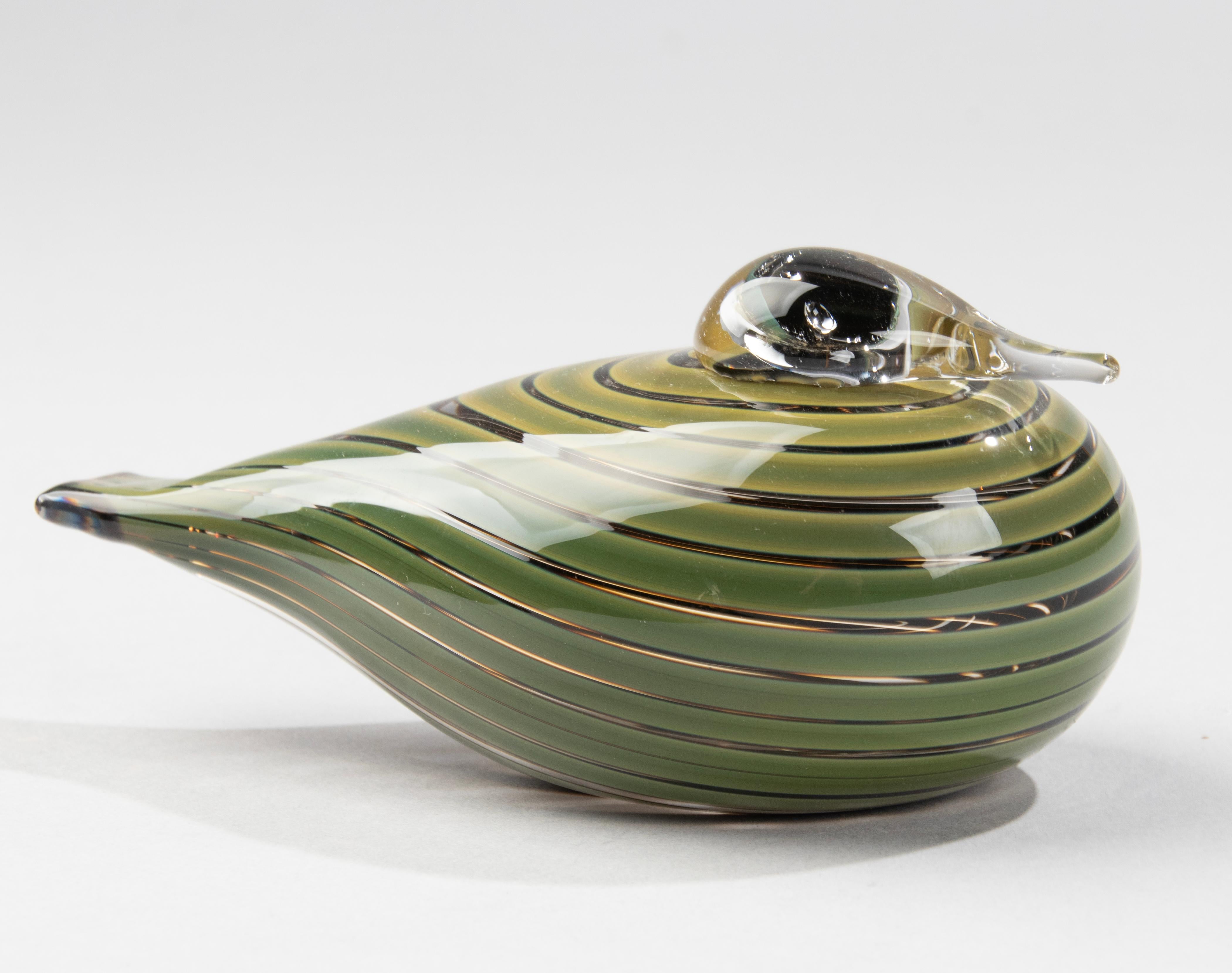 Modern Art Glass Bird by Oiva Toikka for Nuutajärvi Notsjõ 1