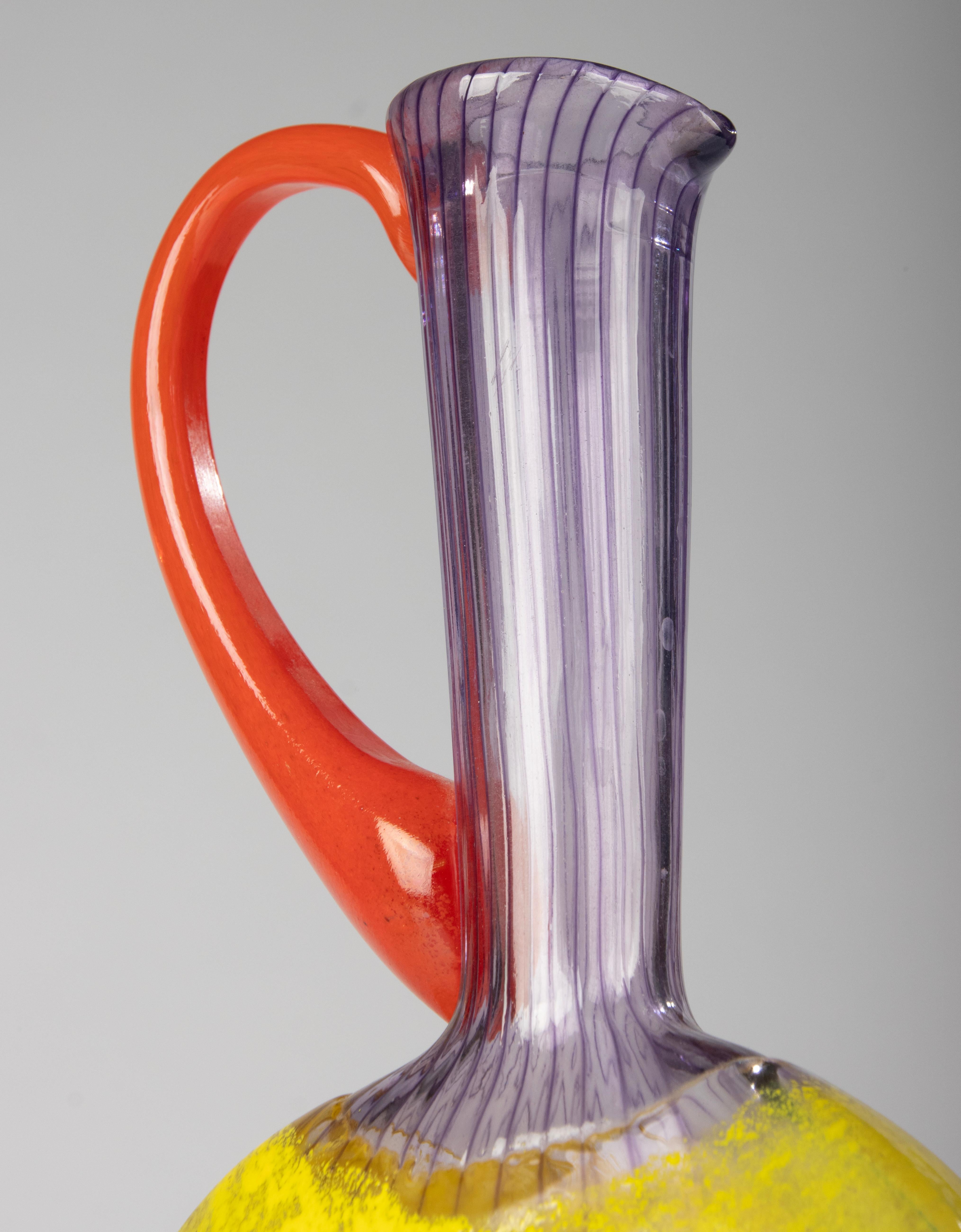 Caraffa in vetro artistico moderno - Kosta Boda - Kjell Engman Design in vendita 4