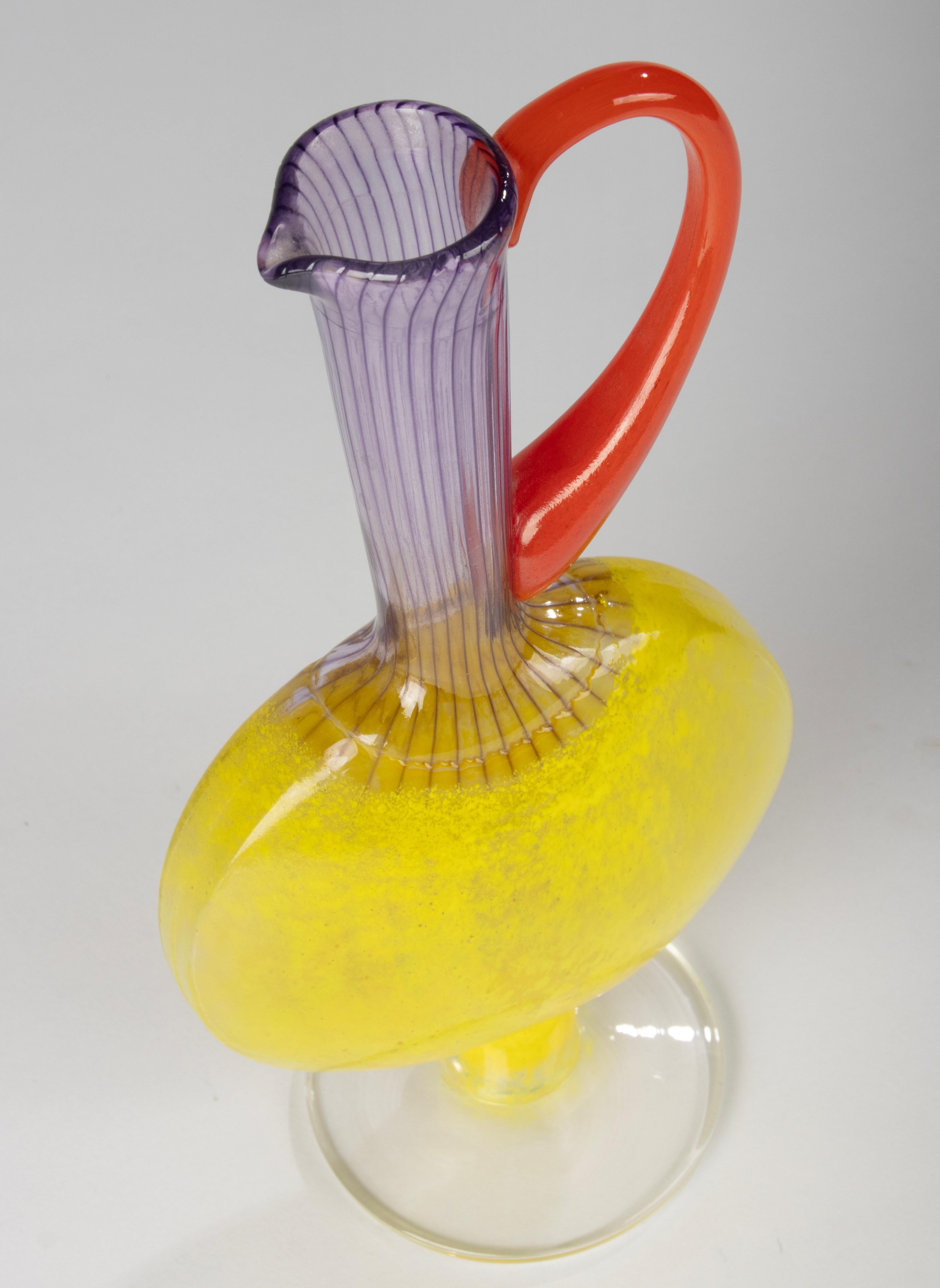 Caraffa in vetro artistico moderno - Kosta Boda - Kjell Engman Design in vendita 1