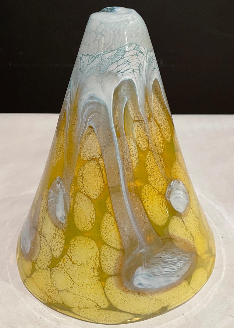 Modern Art Glass Mushroom Form Lamp For Sale at 1stDibs
