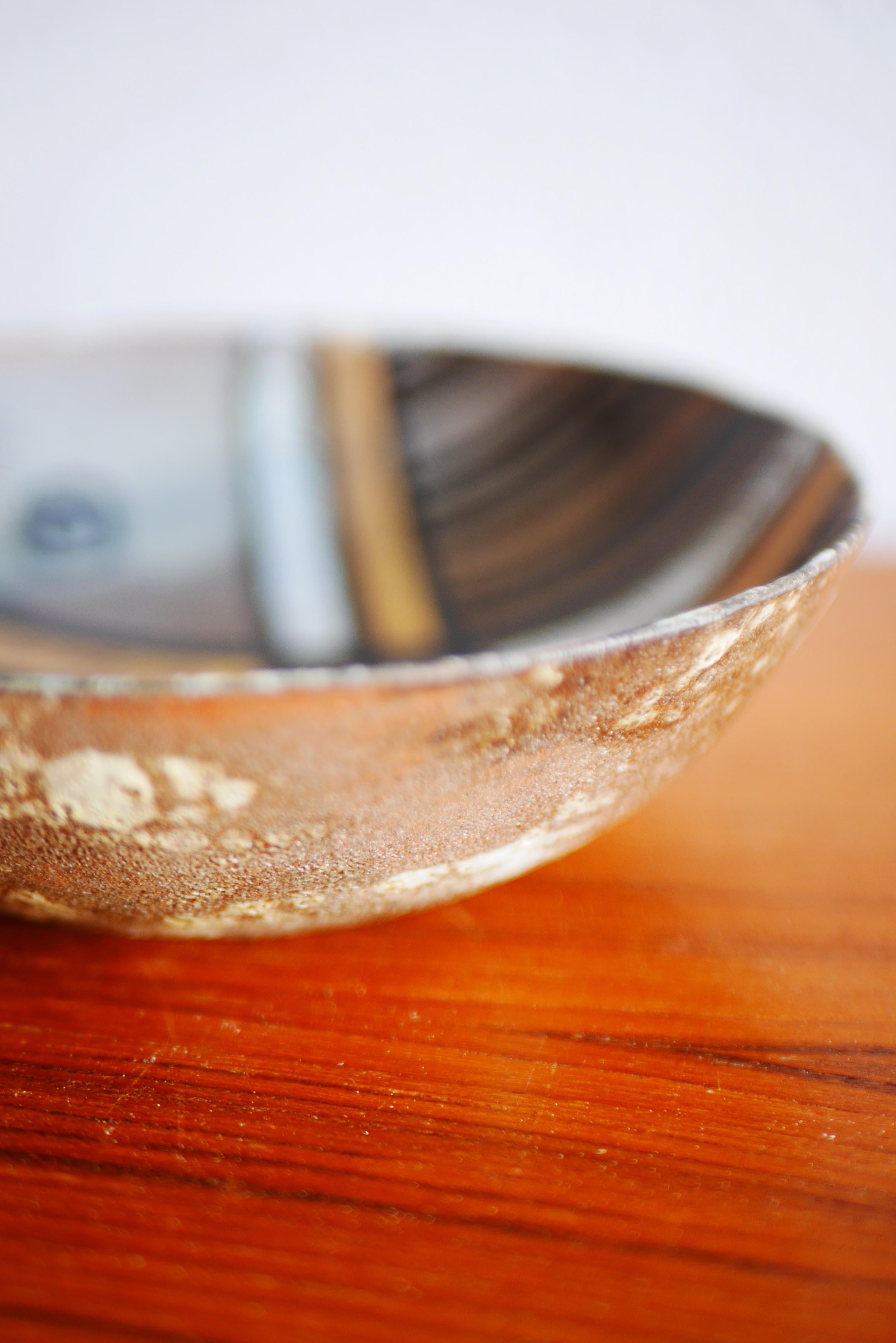 Cuenco de cerámica de arte moderno de Alexandre Kostanda, Francia una pequeña pieza de arte de los años 60 en venta 2