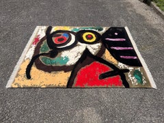 Bird Woman Rug, Abstract Forms, After Joan Miró