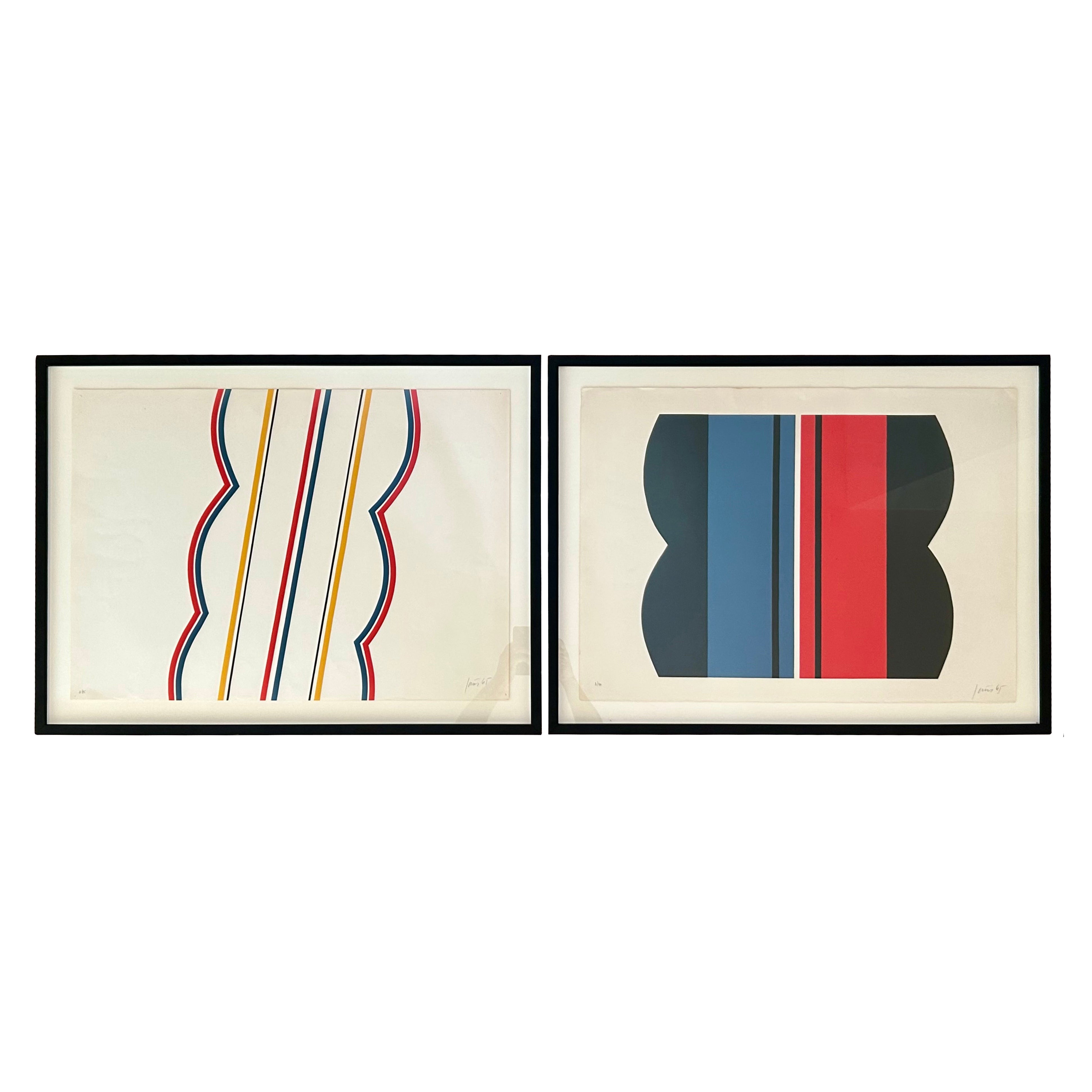 Sérigraphies d
art moderne Winfred Gaul Galleria Del Positano Italie en vente