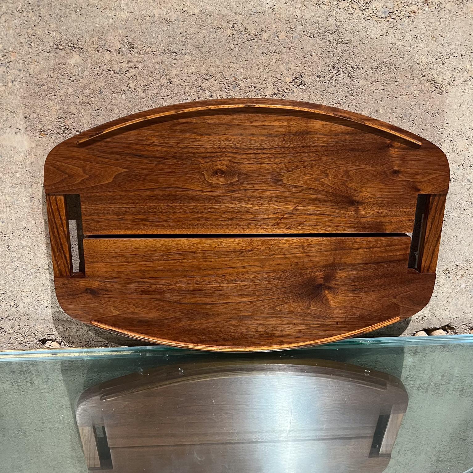 Modern Art Sculptural Walnut Wood Tray
12 d x 18 long x 1.13
Preowned original vintage condition
See all images for details.