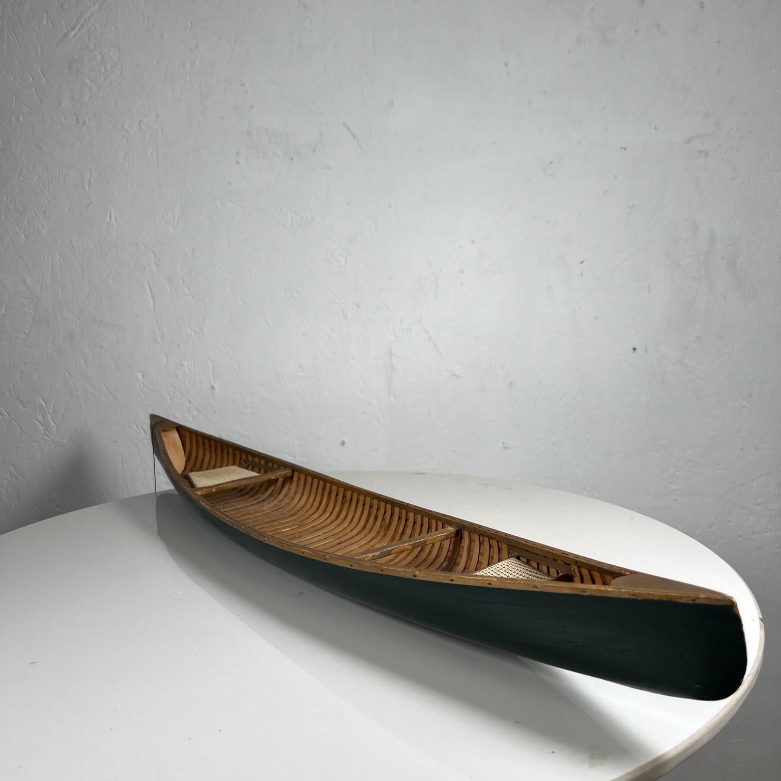 Modern Art Sculpture Collectible Miniature Wooden Canoe Model 4