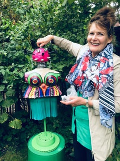 Modern Art Sculpture with Jaguar Parts by House of Bianca Isabella 'Miss Future'