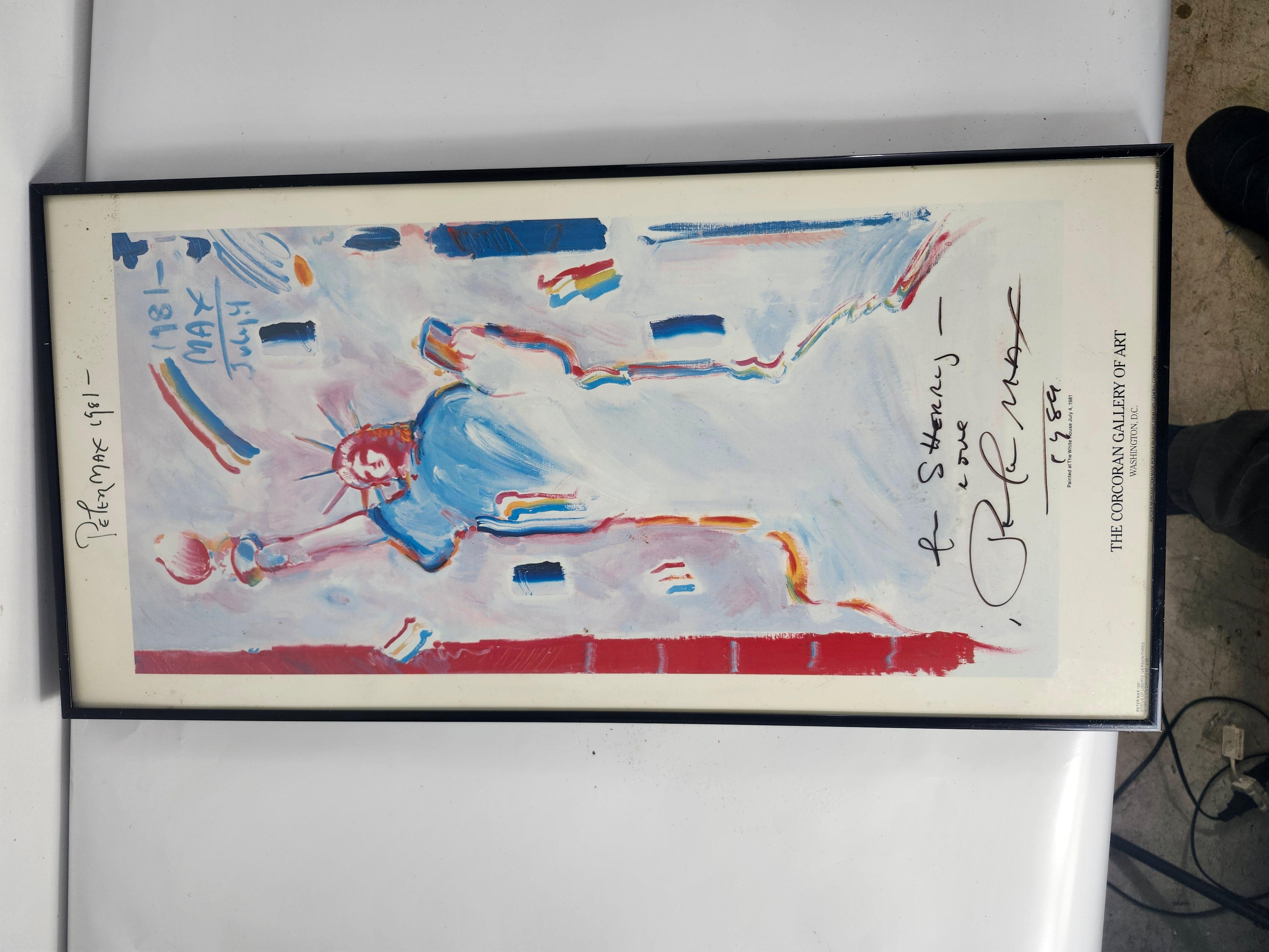 Stampa d'arte moderna firmata Liberty di Peter Max in vendita 2