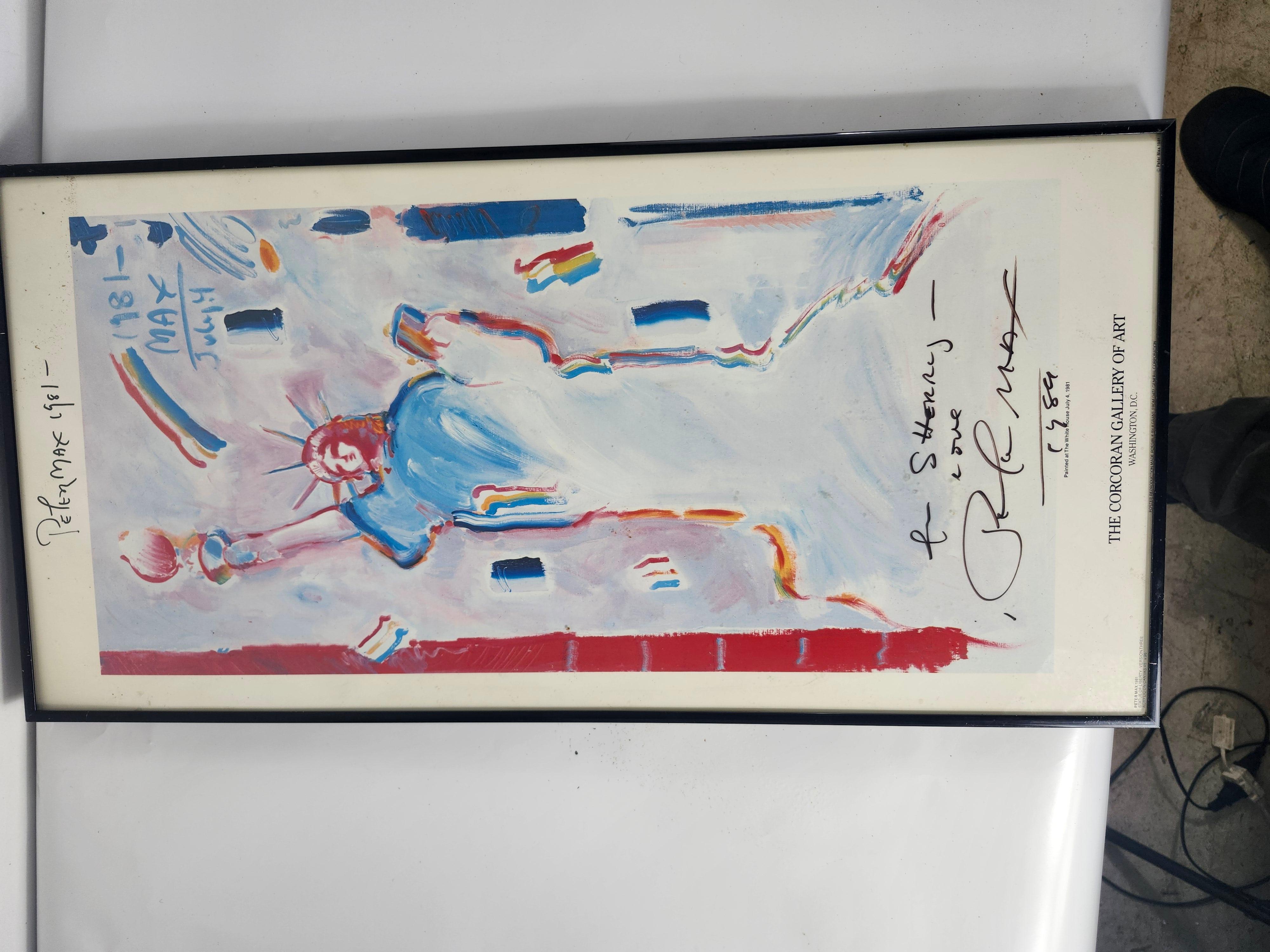 Stampa d'arte moderna firmata Liberty di Peter Max in vendita 3