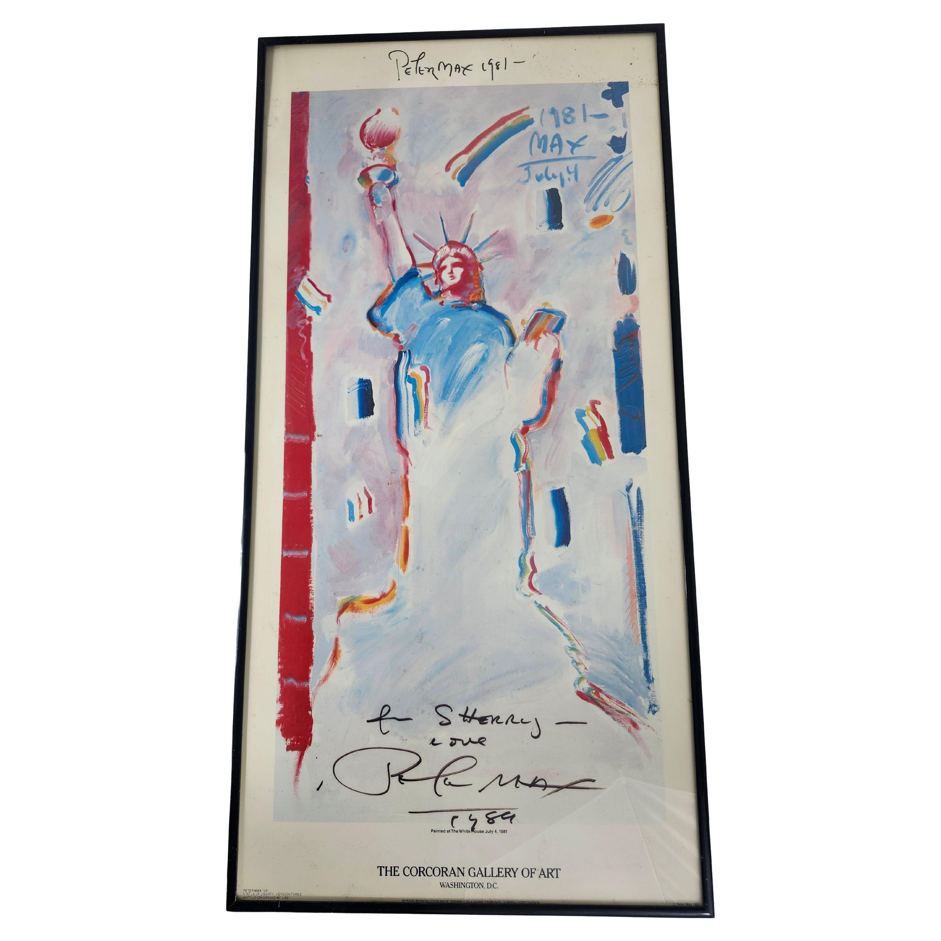 Modern Art Signed Print Liberty by Peter Max