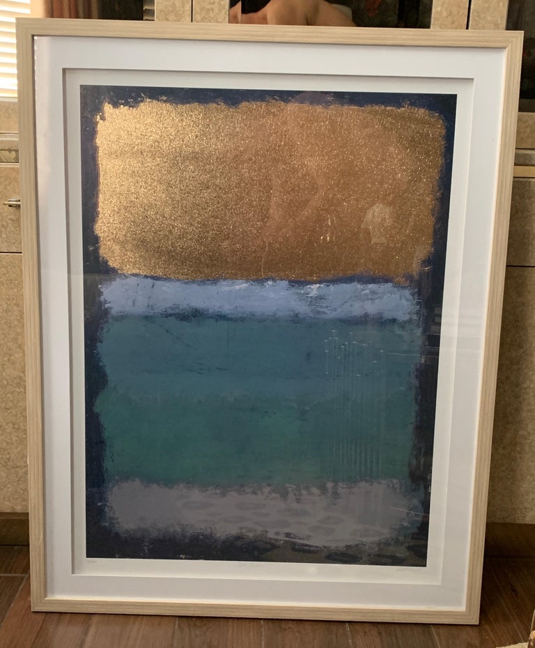 Modern Art Silkscreen Print Inspired by “Rothko” Signed / Numbered