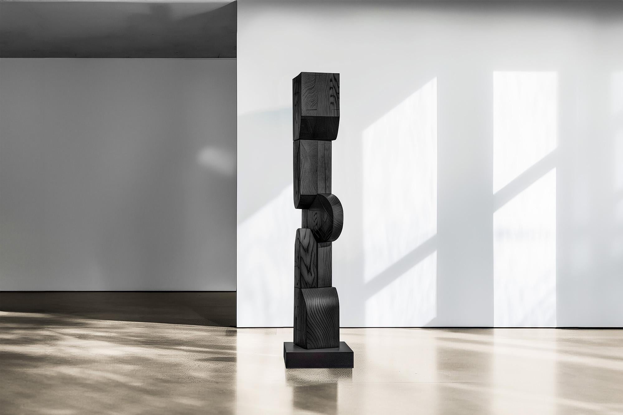 Messicano Scultura d'arte moderna in legno massiccio Unseen Force No37 di Joel Escalona in vendita