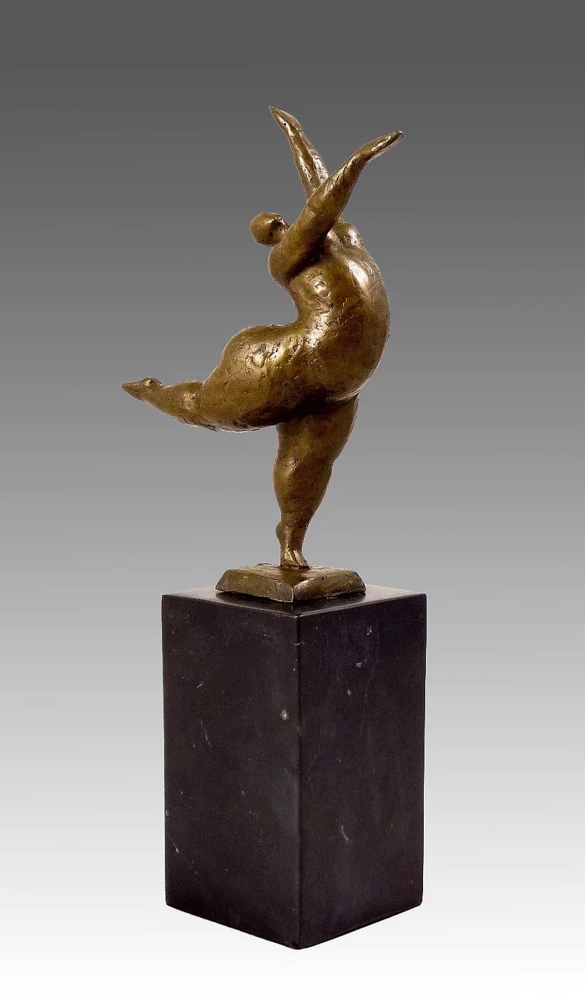 Modern Art Statue – Balancing Nude Dancer In Good Condition For Sale In Saint-Ouen, FR