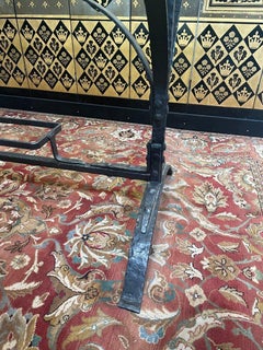 Modern Art Wrought Iron and Iron Dining Table, 20th Century