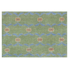 Modern Arts and Crafts Style Fragment Rug by Doris Leslie Blau