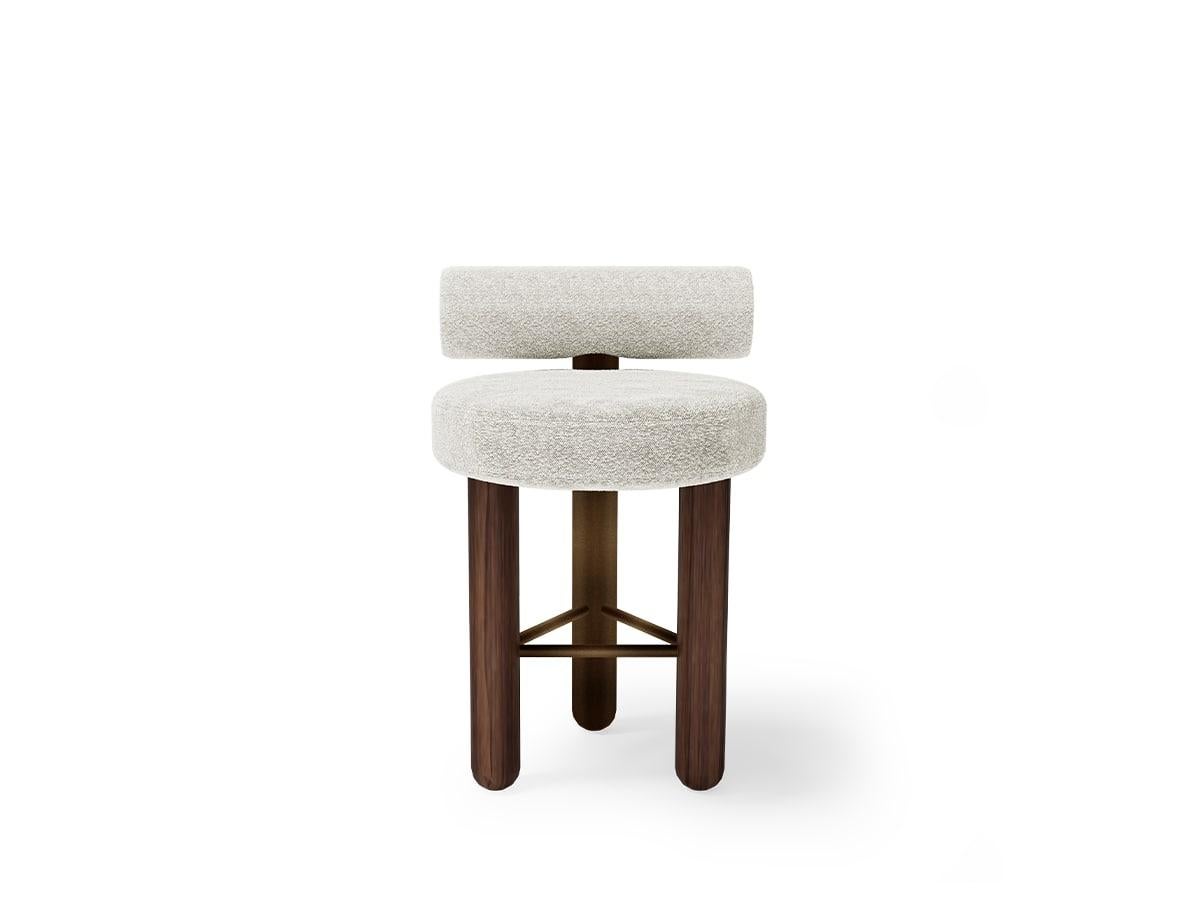Inspired by the mix of hues and colours created in the iced or cold milk over a steaming hot coffee in the greek Freddo coffee. Like the drink, this chic and minimal counter stool is a sublime and tasteful addition to a dining room or bar ambience,