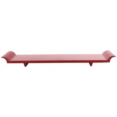 Modern Asian Style Red Lacquered Display Board