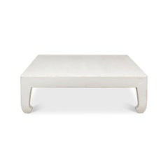 Modern Asian-Style White Coffee Table