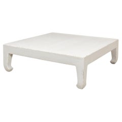 Modern Asian-Style White Coffee Table