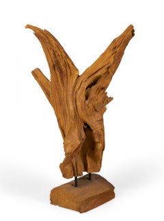 Modern Asian Teak Tree Root Sculpture