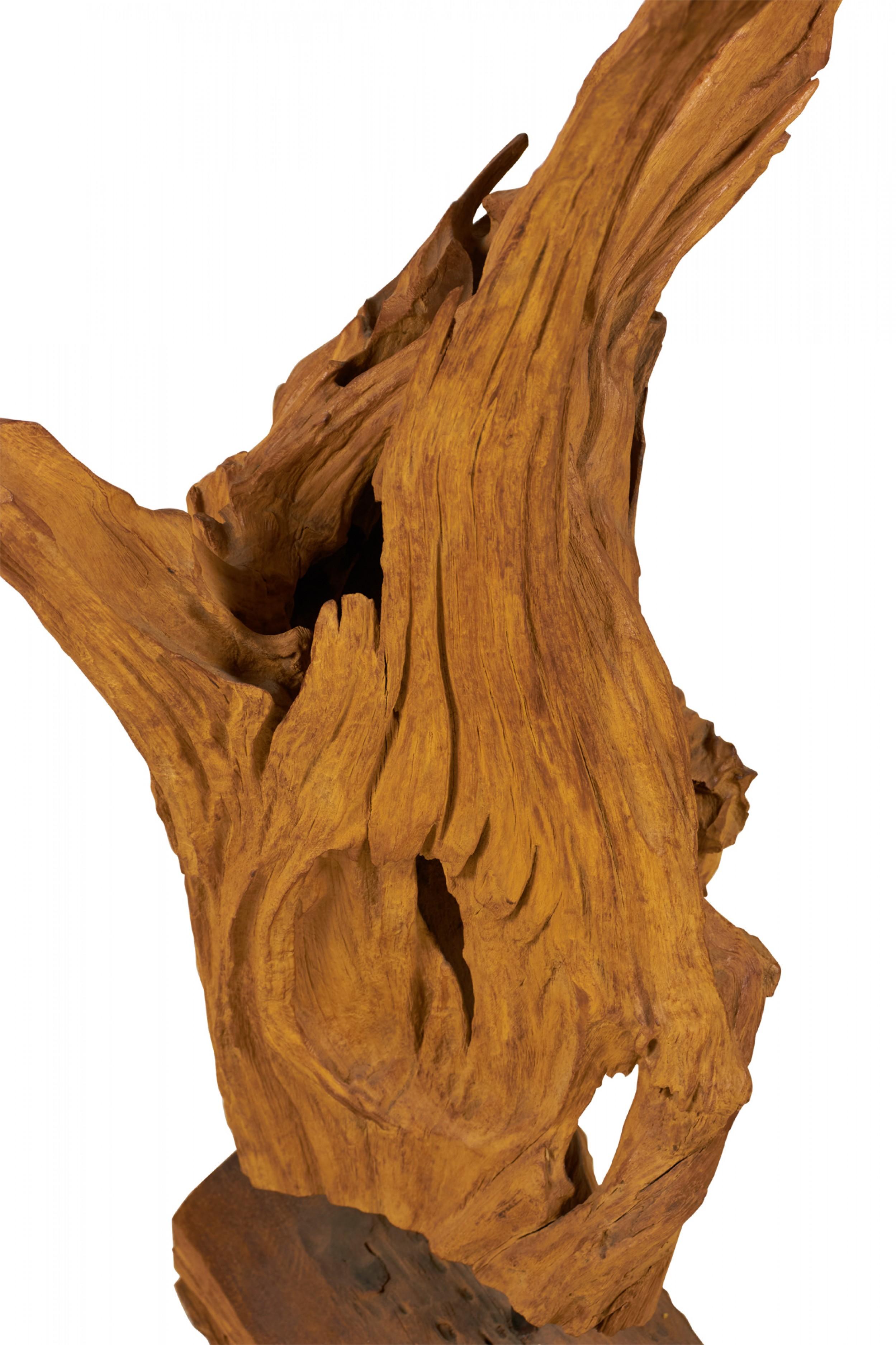 Modern Asian Teak Tree Root Sculpture For Sale 5