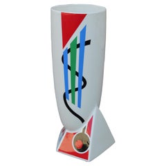 Modern Asymmetrical Geometric Vase by Kato Kogei