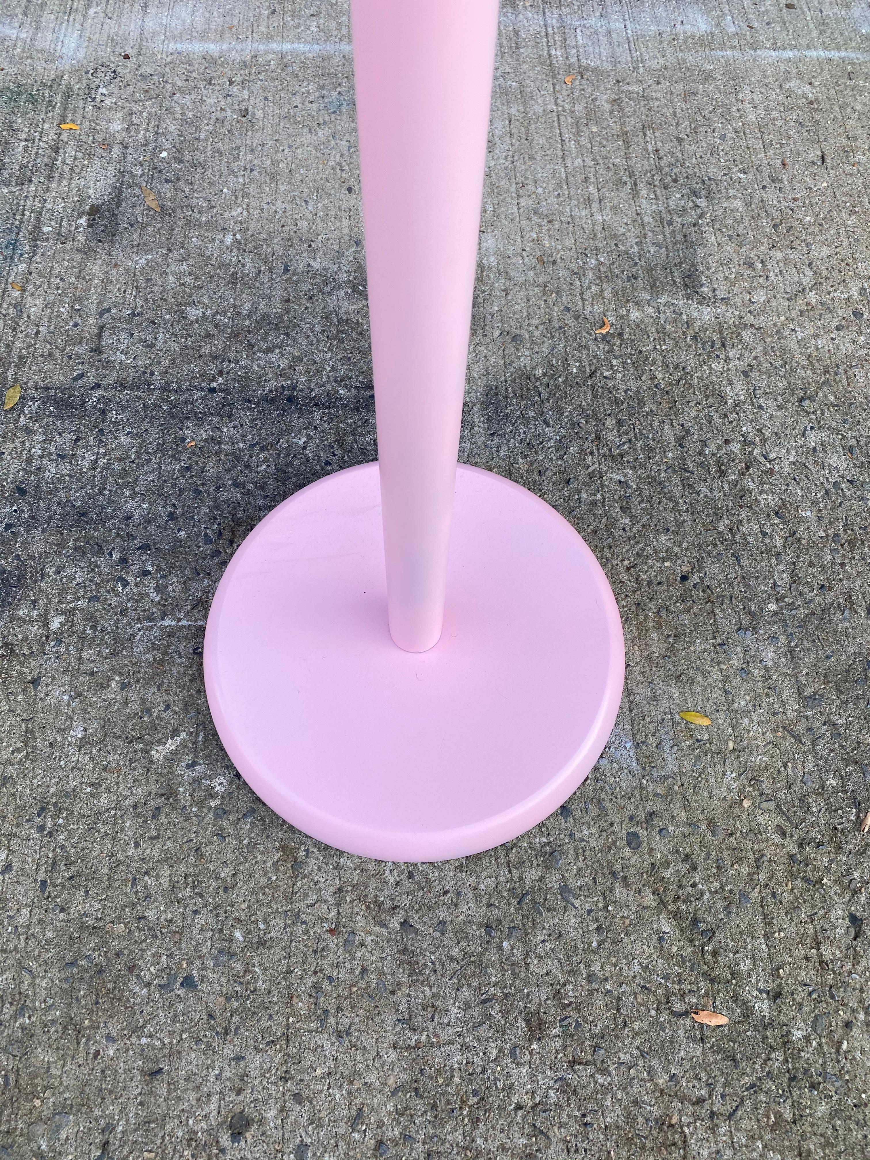 pink coat stand