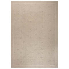 Modern Aubusson Style Beige Wool Rug by Eric Cohler by Doris Leslie Blau
