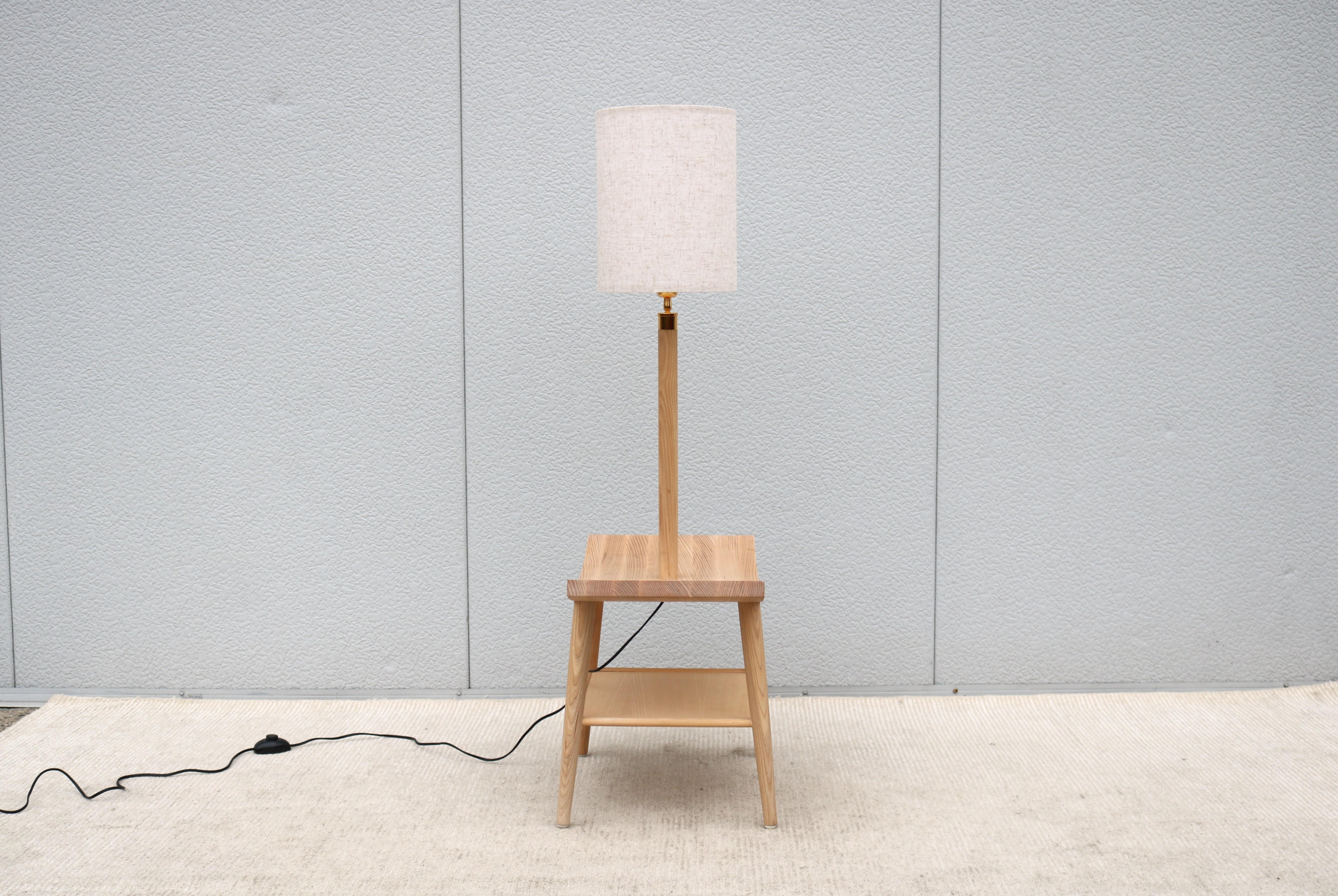 Modern Autoban for De La Espada Booklamp, a Floor Lamp and an Oak Bedside Table For Sale 3