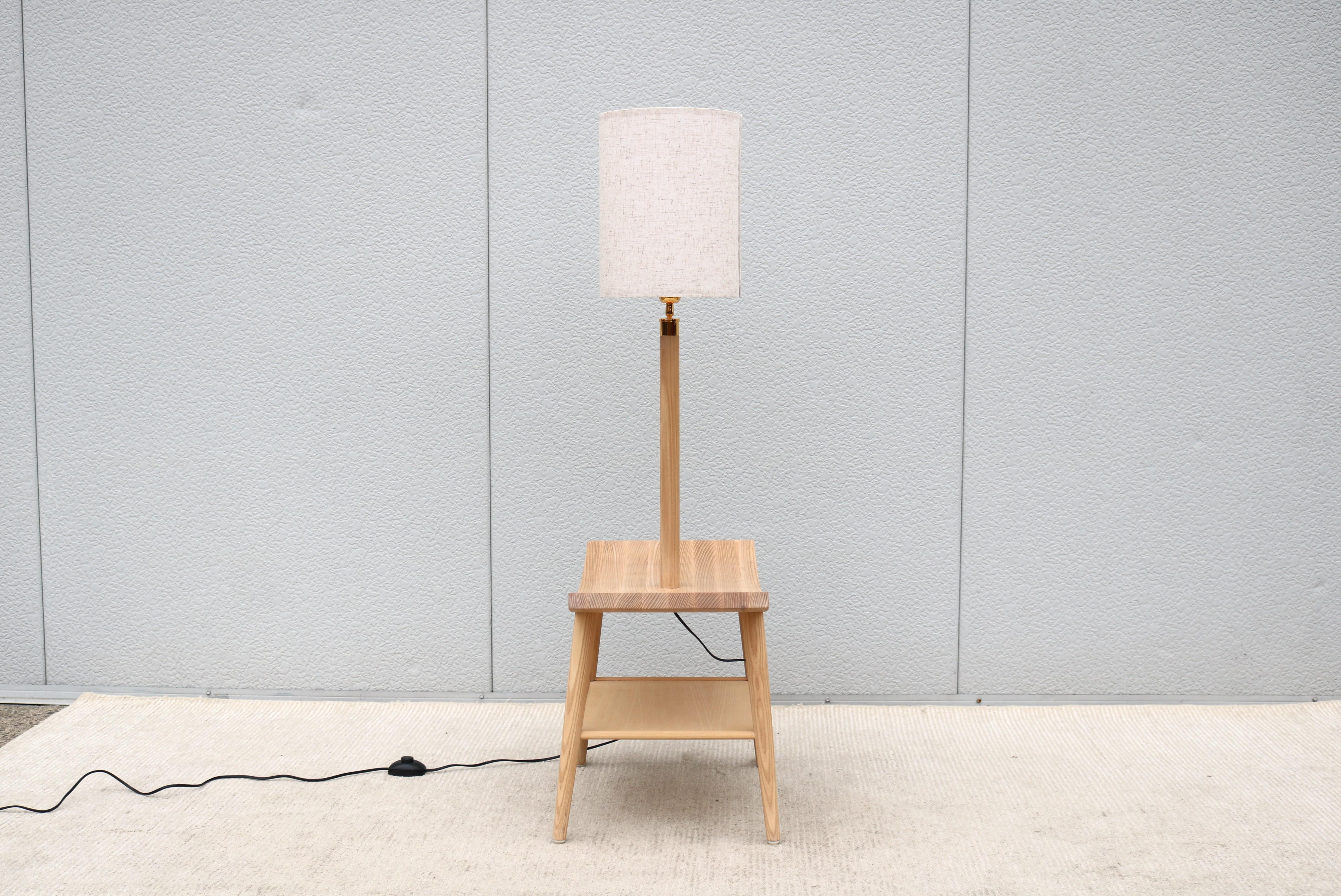 Contemporary Modern Autoban for De La Espada Booklamp, a Floor Lamp and an Oak Bedside Table For Sale