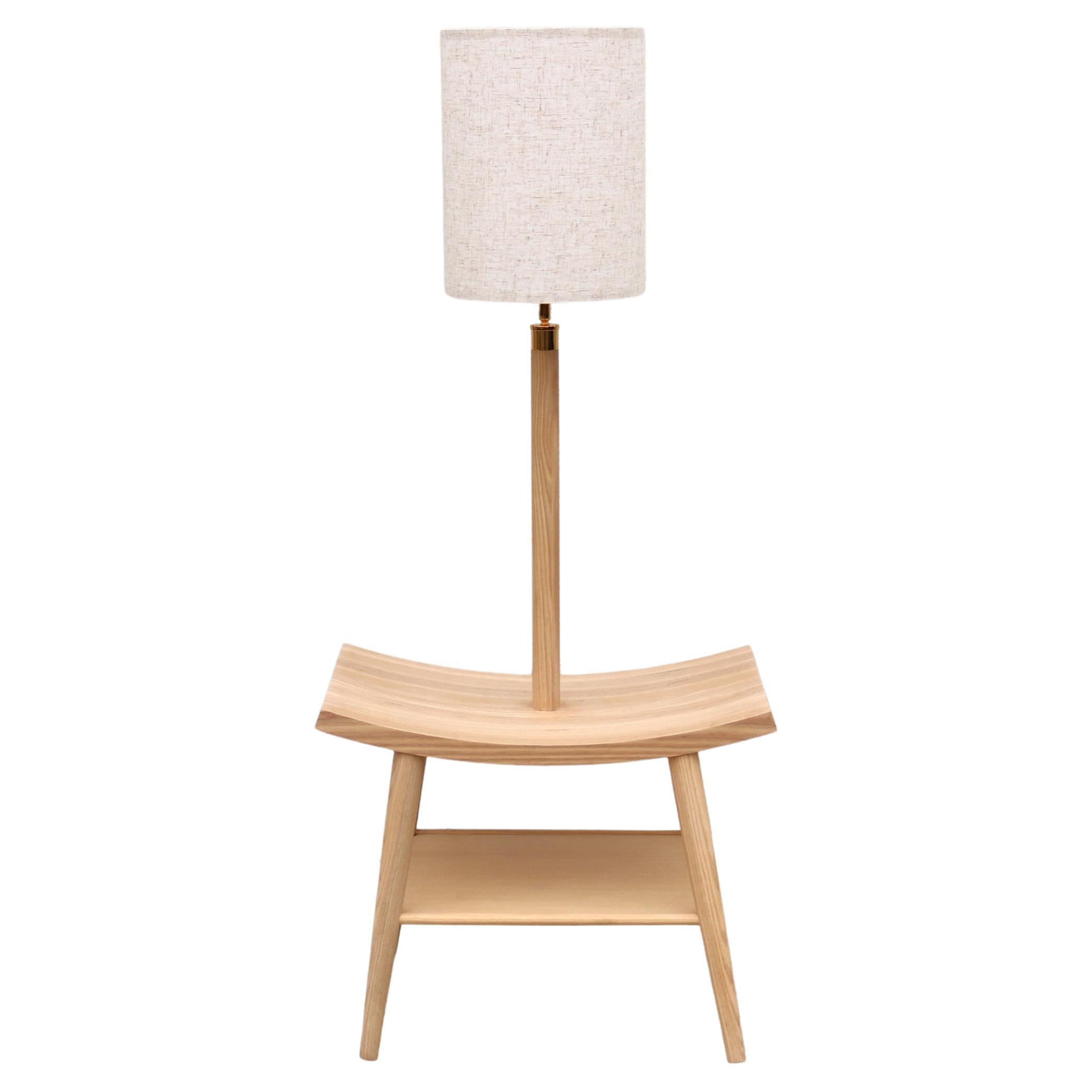 Modern Autoban for De La Espada Booklamp, a Floor Lamp and an Oak Bedside Table