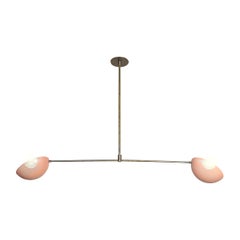 Modern Axial Pendant in Bronze and Pink Enamel by Blueprint Lighting, 2019