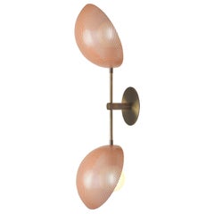Modern Axial Wall Sconce in Bronze and Pink Enamel by Blueprint Lighting, 2019