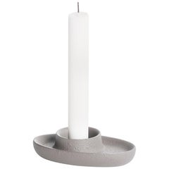 Modern Aye Aye! Candleholder with One Funnel in Cast Iron