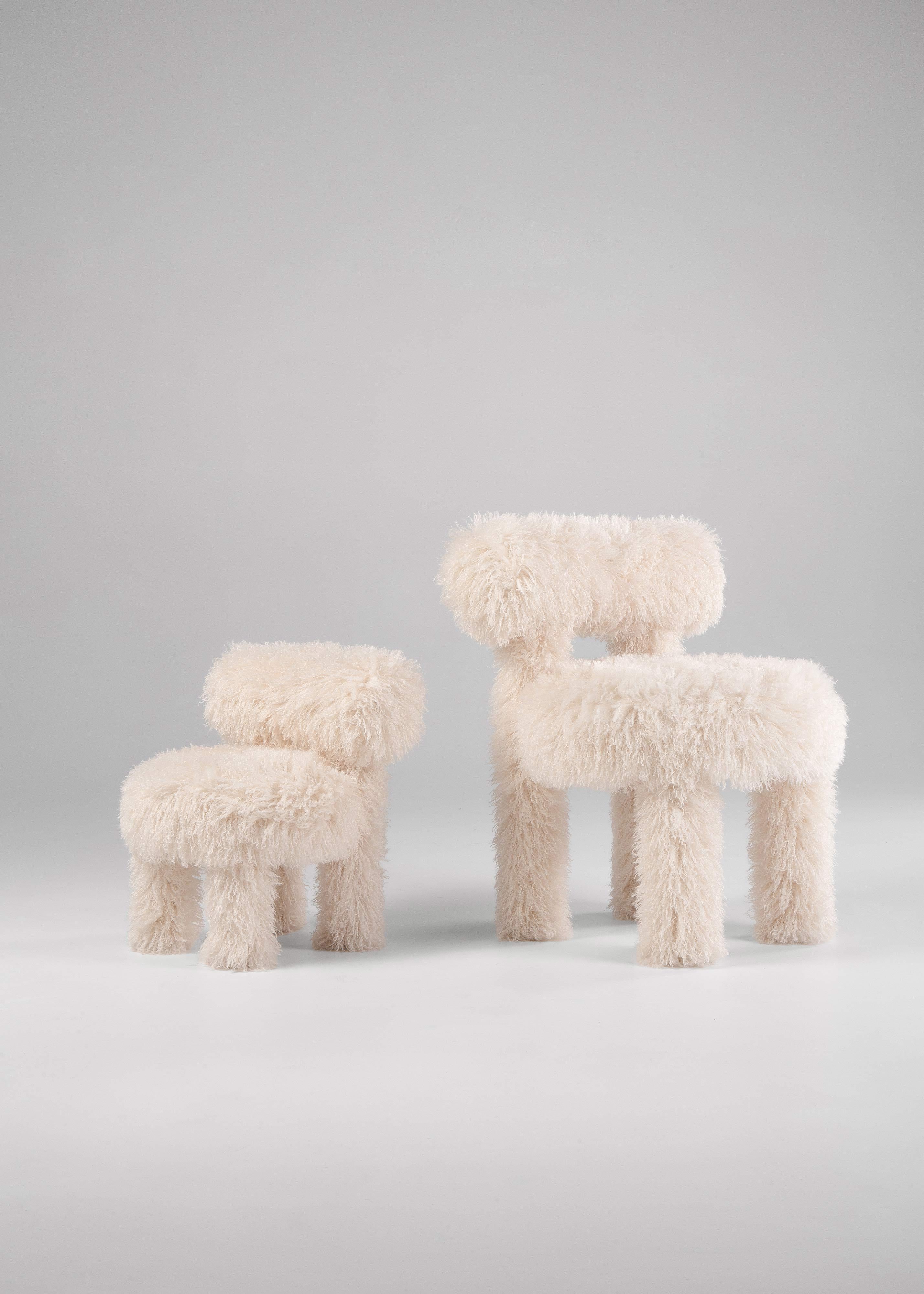 Sedia Modern Baby Gropius CS1 Fluffy Edition in ecopelliccia Premium di NOOM in vendita 3
