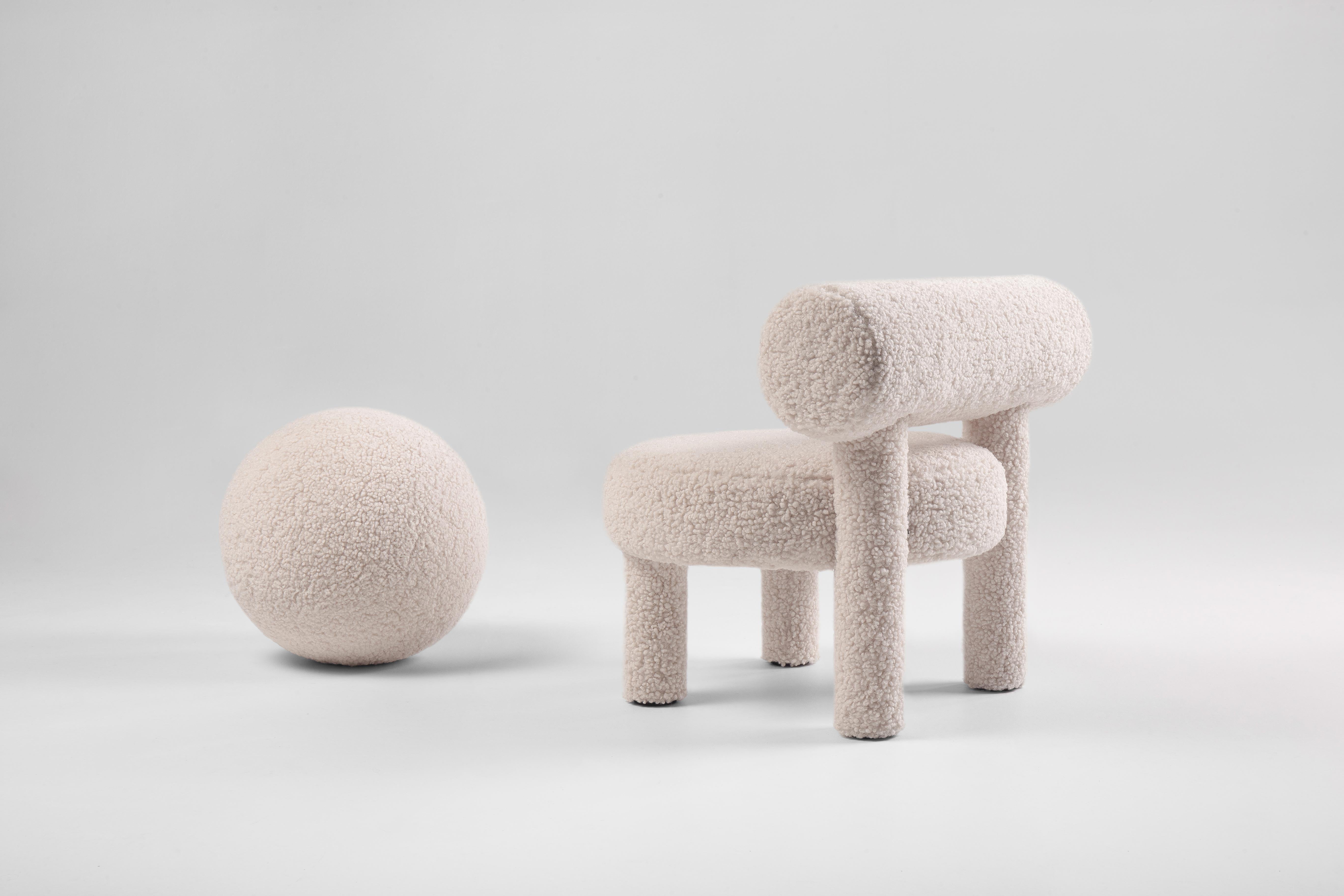 Poltroncina Modern Baby Gropius CS1 Fluffy Edition in ecopelle di NOOM in vendita 1