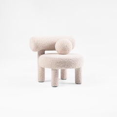 Modern Baby Gropius Low Chair CS1 Fluffy Edition in Faux Sheepskin by Noom