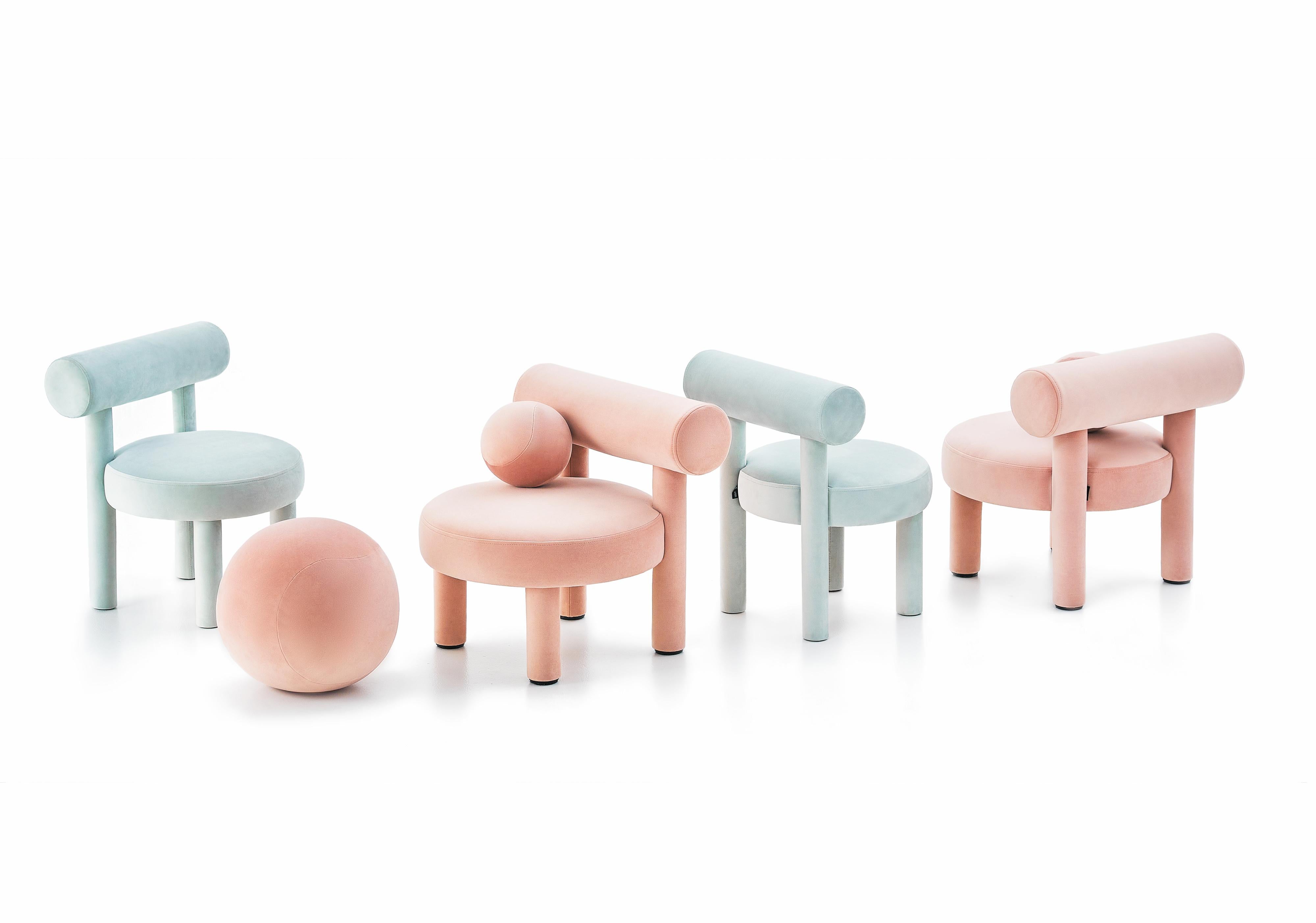 Chaise basse Baby Gropius CS1 moelleuse en fausse fourrure de Noom en vente 10