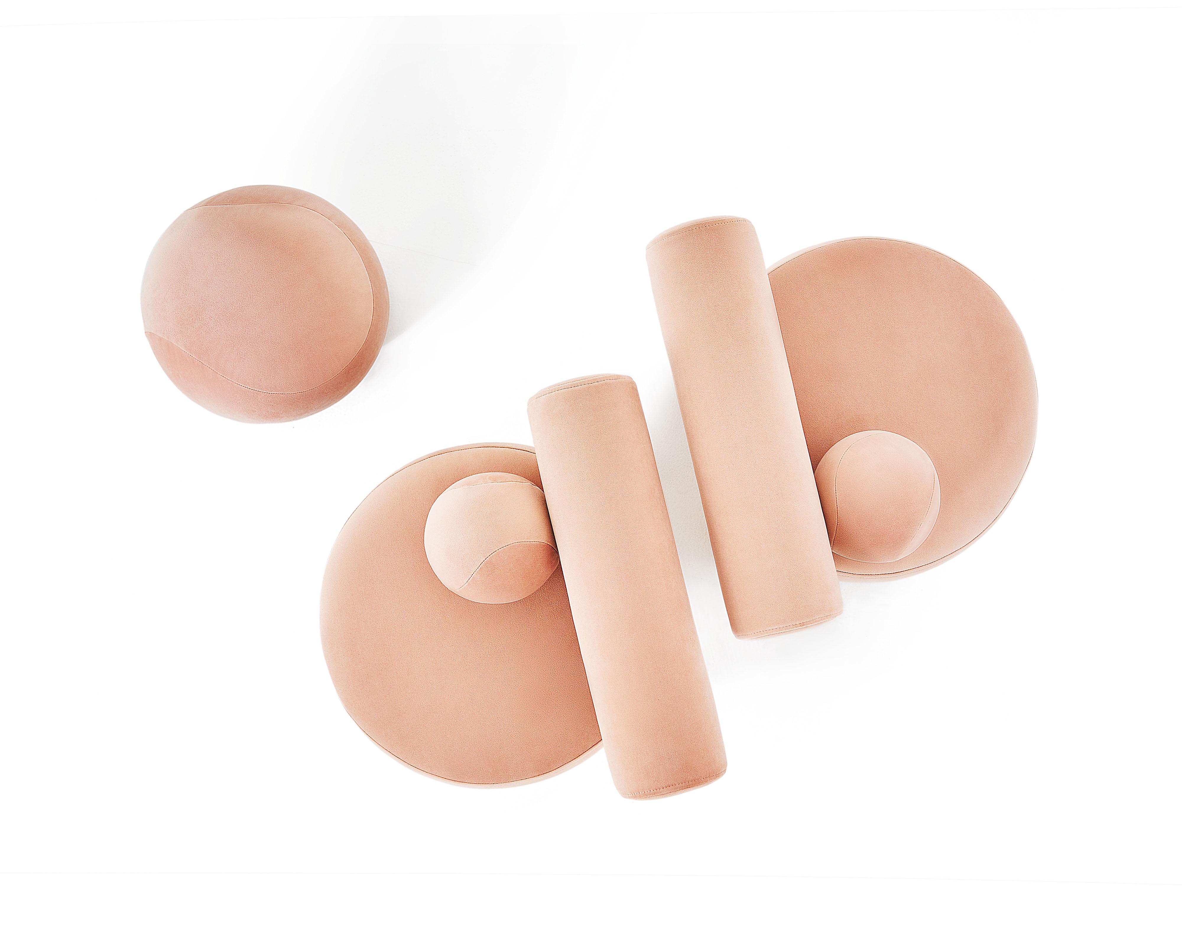 Pouf sphérique pour bébé Édition moelleuse en fausse fourrure de qualité supérieure par NOOM en vente 13