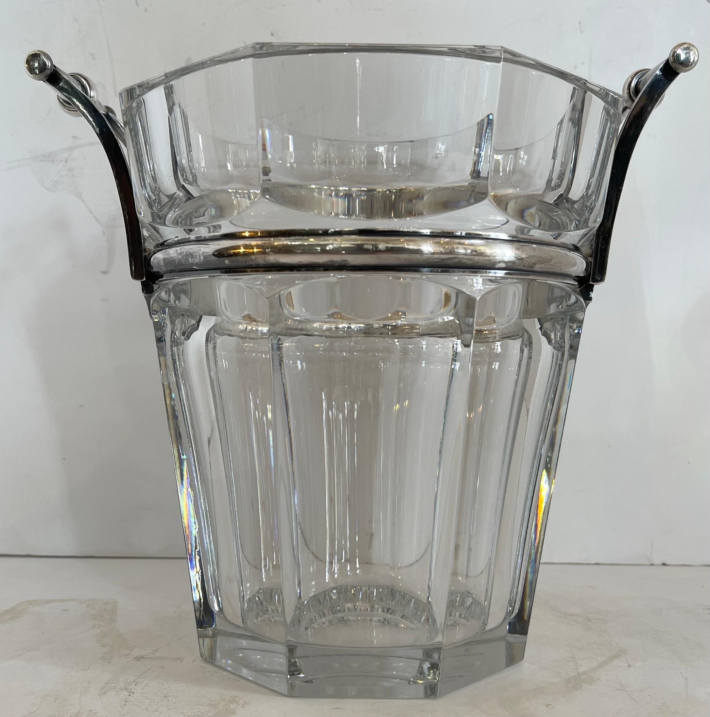 Mid-Century Modern Modern Baccarat Moulin Rouge Harcourt Crystal Champagne Cooler Ice Bucket Vase