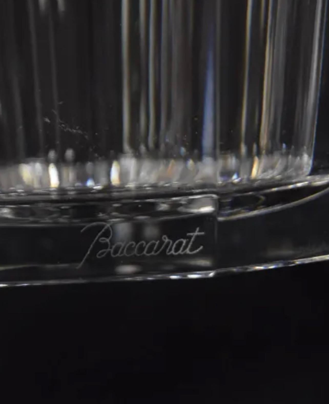 Modern Baccarat Moulin Rouge Harcourt Crystal Champagne Cooler Ice Bucket Vase In Good Condition In Roslyn, NY