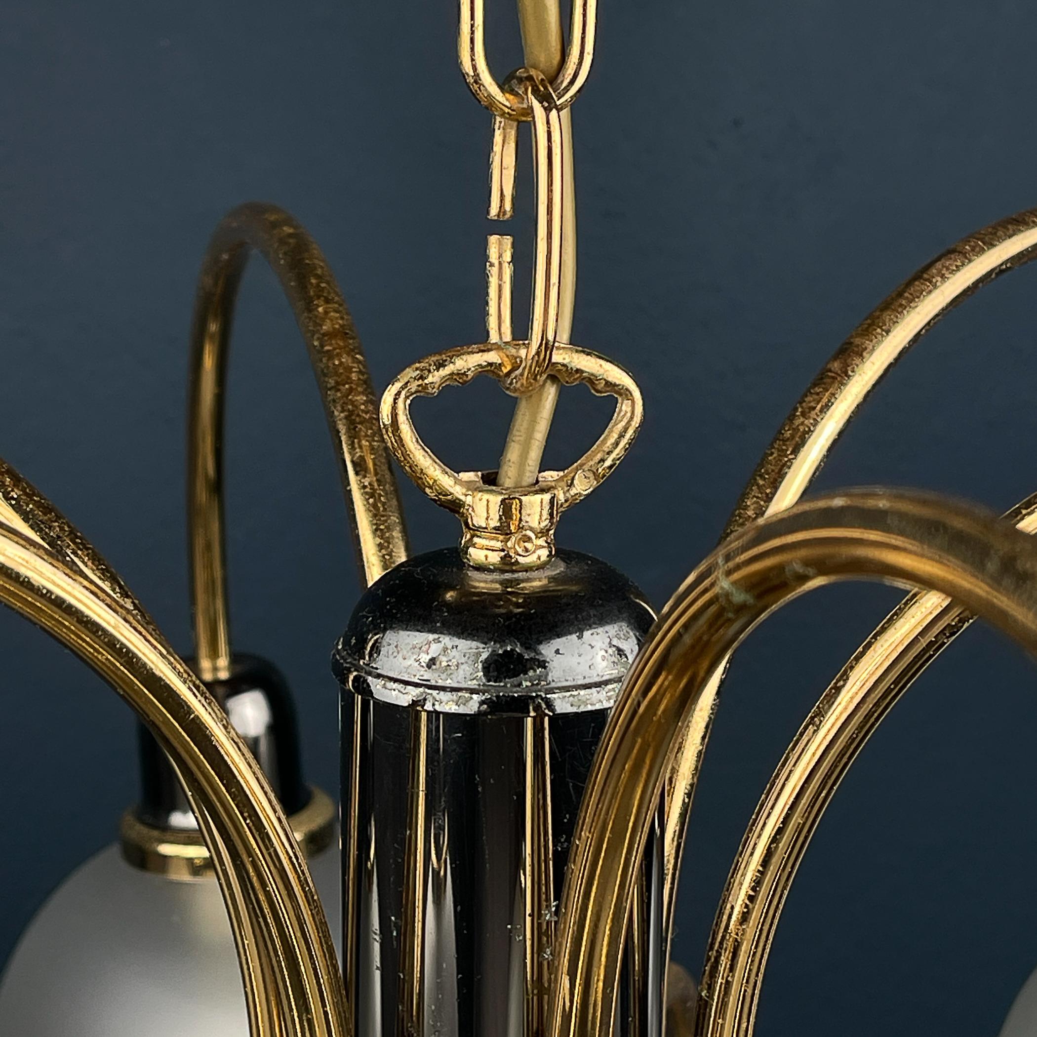 Modern ball chandelier by Orion Austria 1980s For Sale 9