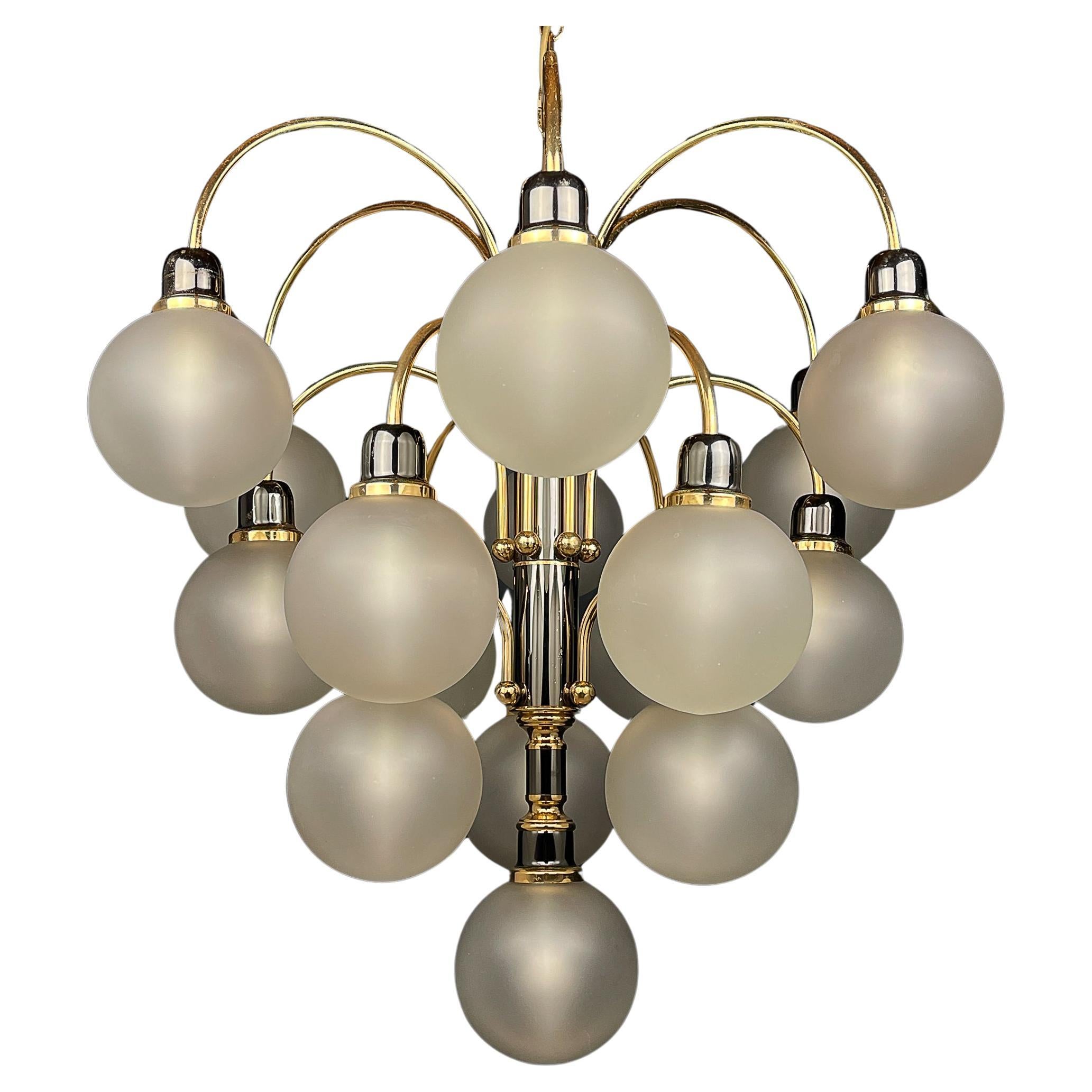 Modern ball chandelier by Orion Austria 1980s