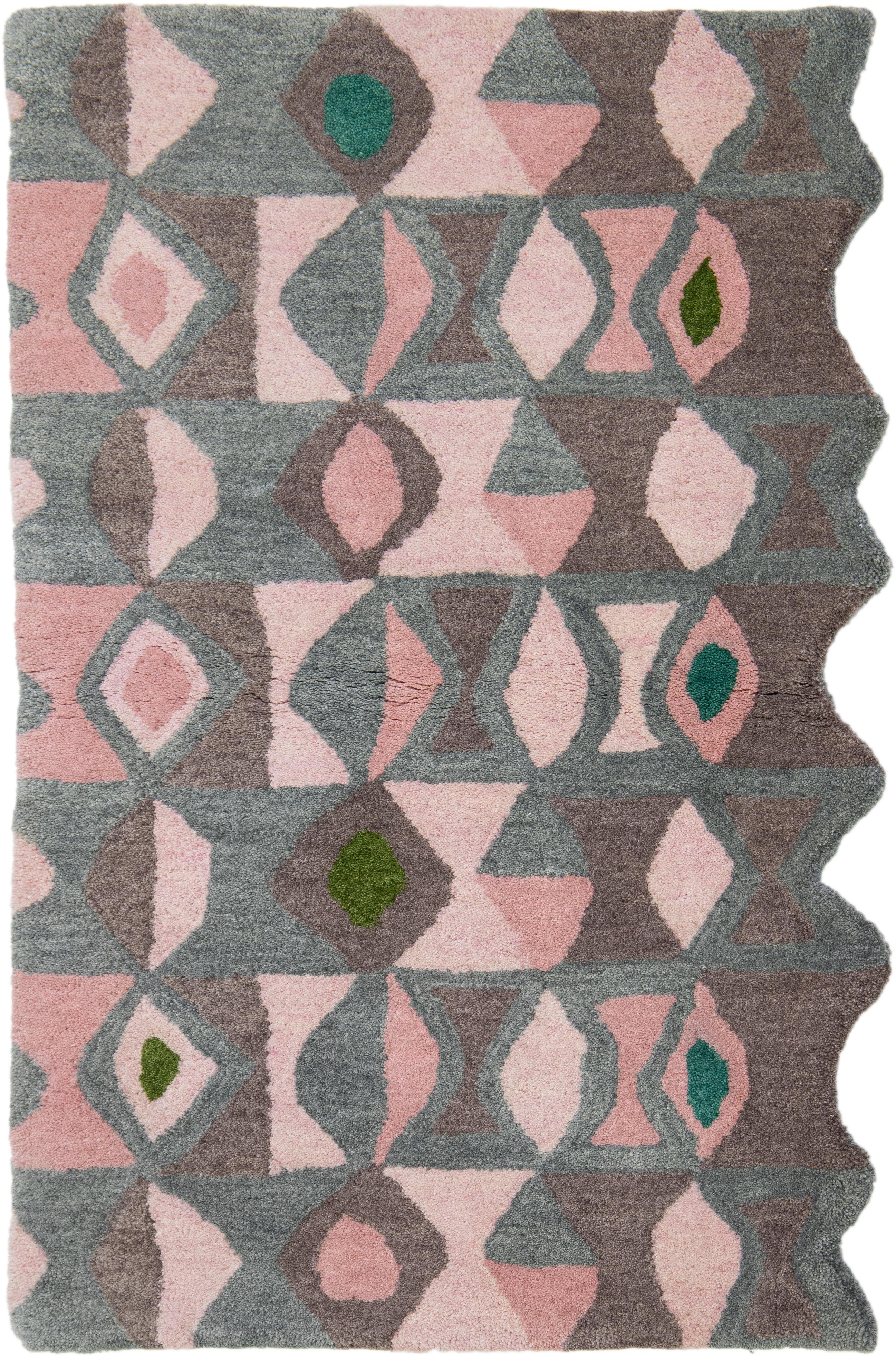 Moderner, maßgefertigter Bamako-Wollteppich mit Allover-Muster von Apadana im Angebot 9