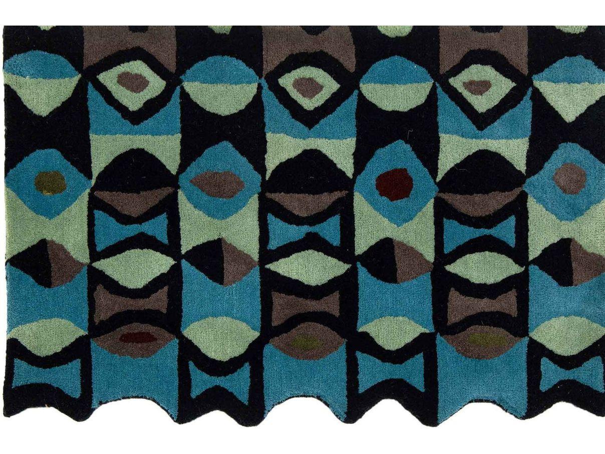 Moderner, maßgefertigter Bamako-Wollteppich mit Allover-Muster von Apadana (Indisch) im Angebot