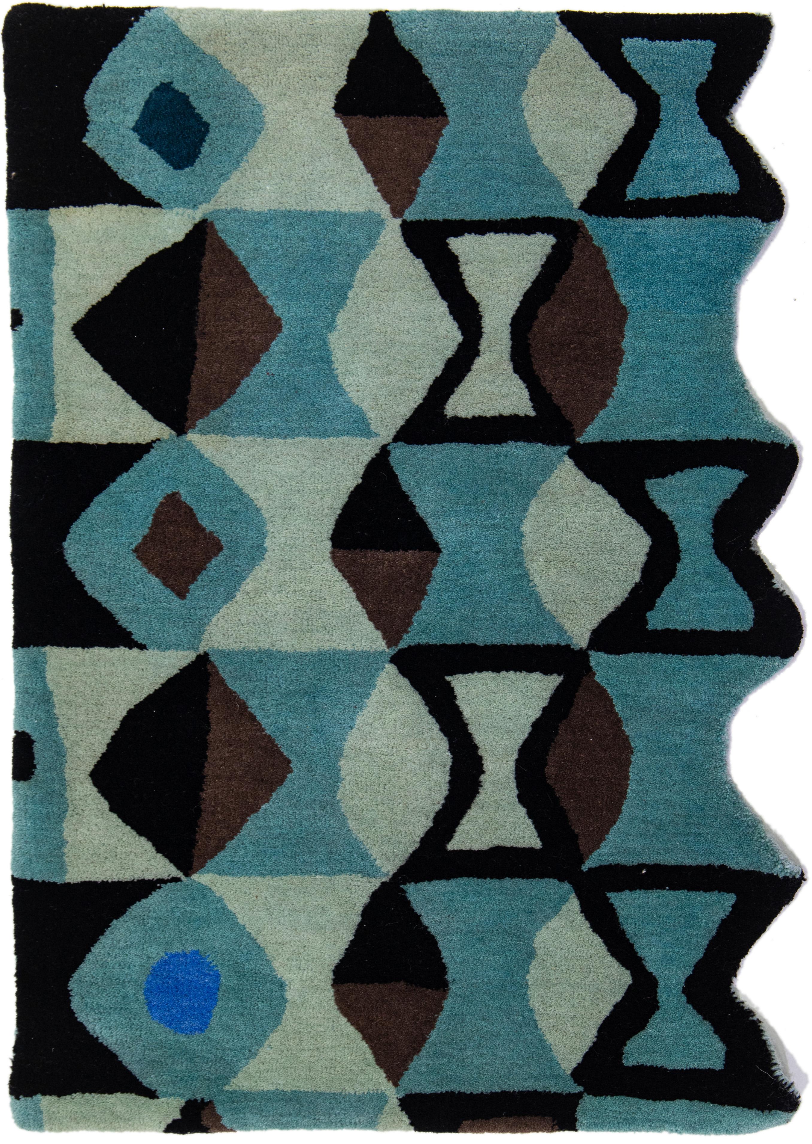 Moderner, maßgefertigter Bamako-Wollteppich mit Allover-Muster von Apadana (21. Jahrhundert und zeitgenössisch) im Angebot