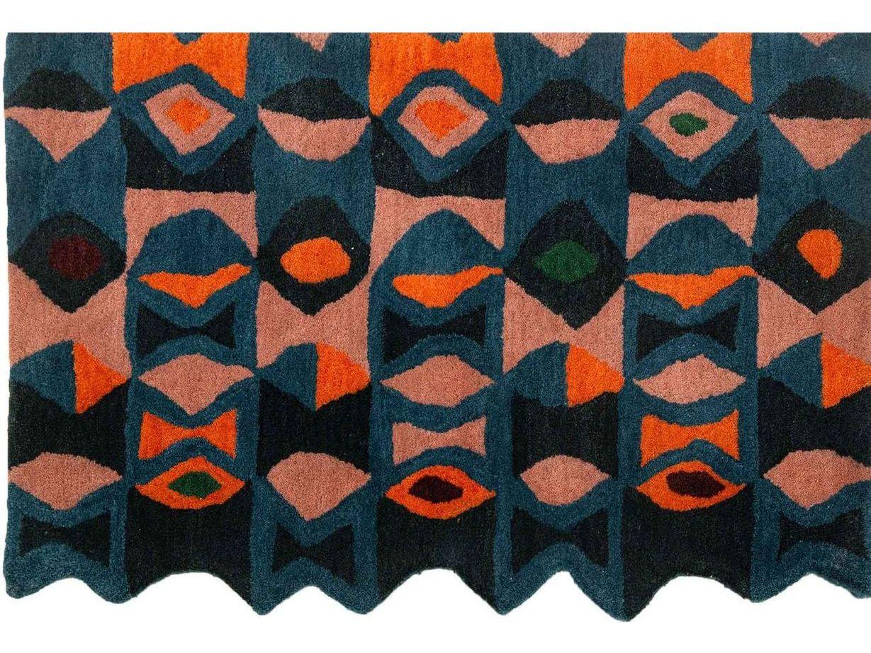 Moderner, maßgefertigter Bamako-Wollteppich mit Allover-Muster von Apadana (Wolle) im Angebot