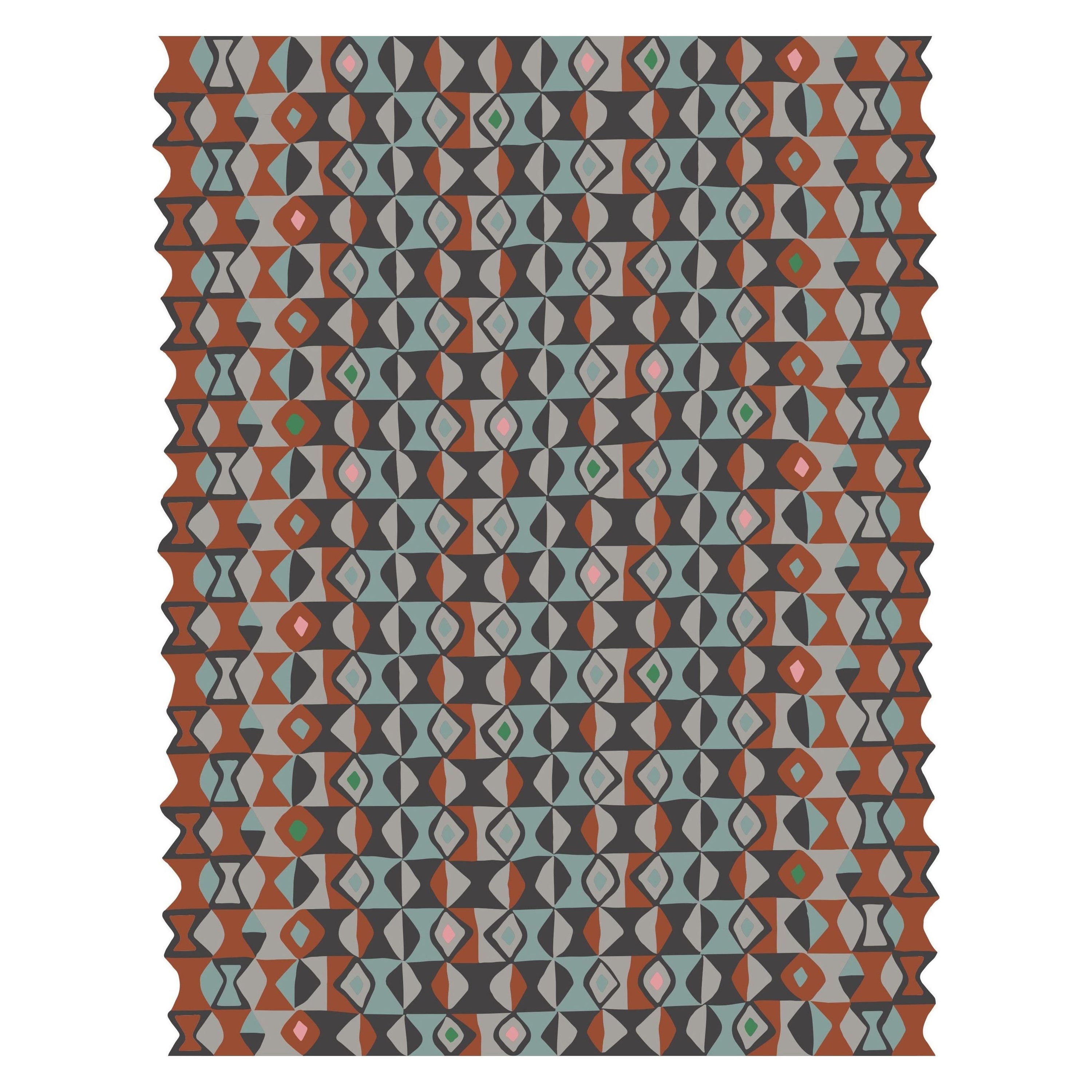 Alfombra moderna de lana Bamako con diseño integral de Apadana