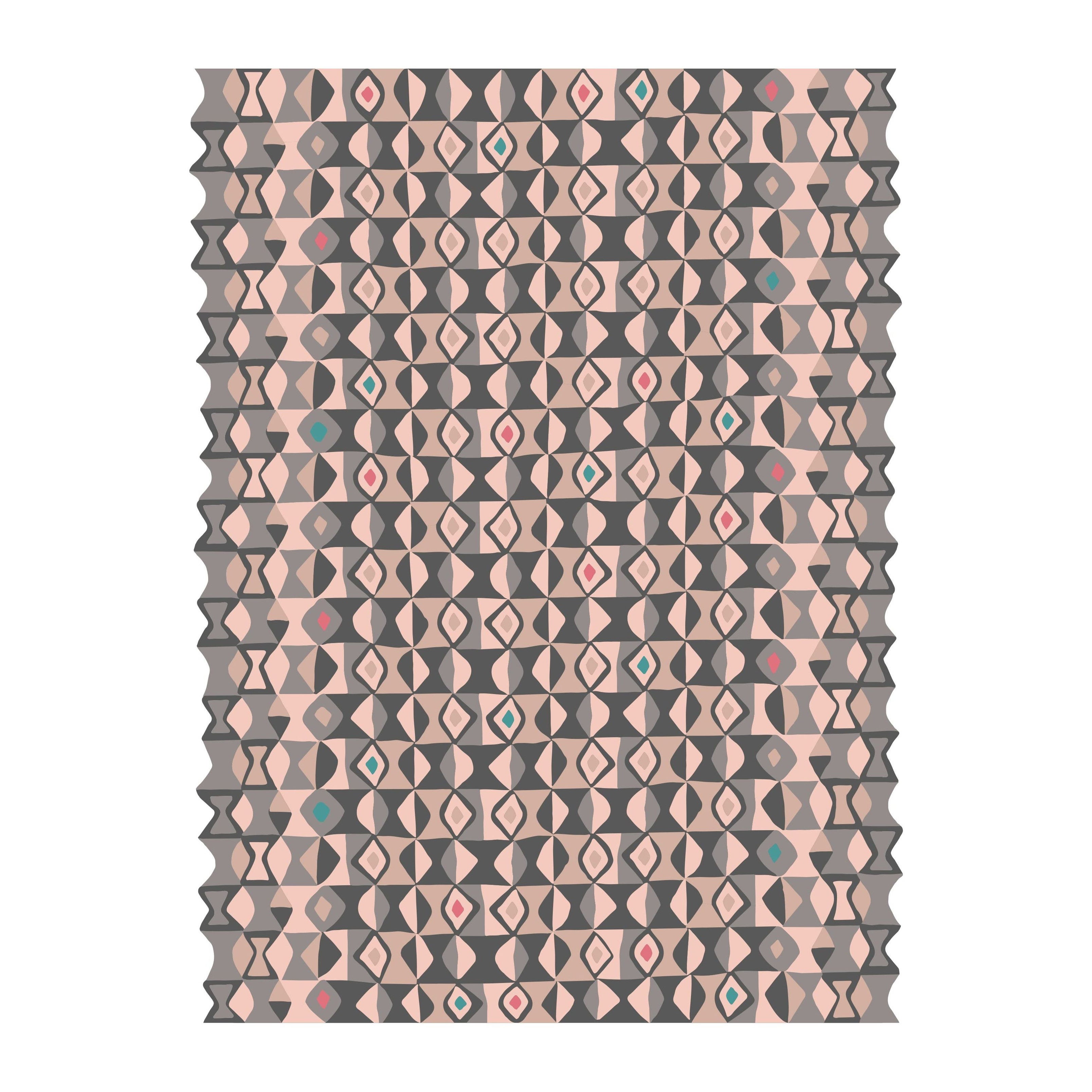 Tapis moderne Bamako personnalisé en laine avec motif allover par Apadana