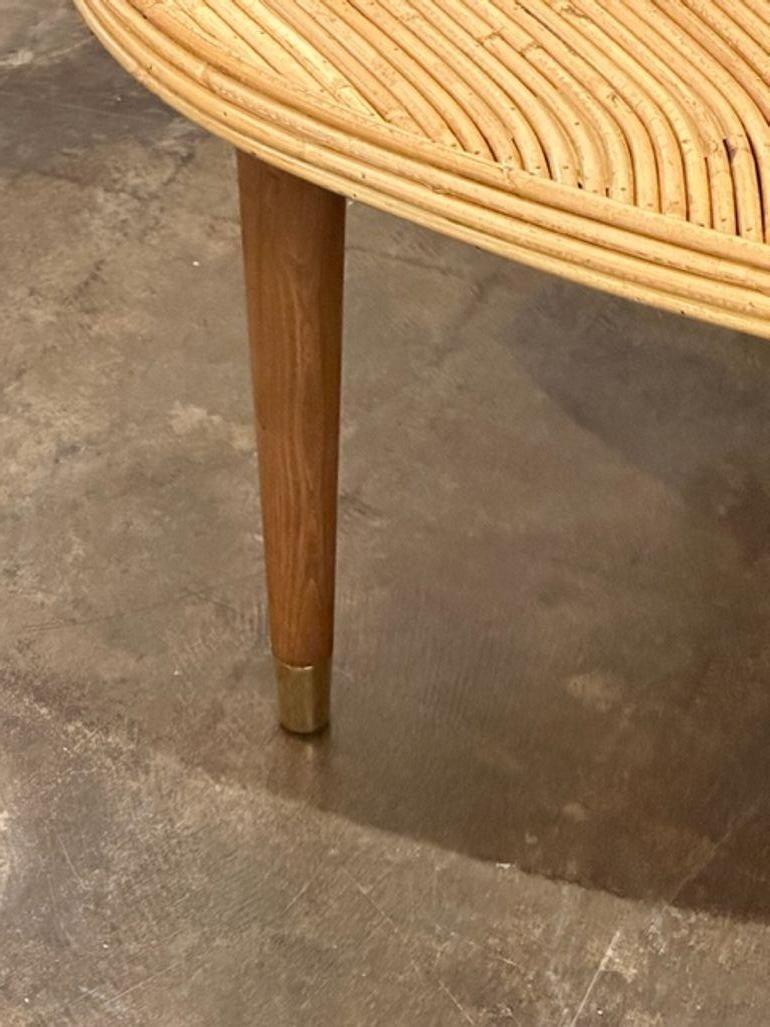 Modern Bamboo Coffee Table In Good Condition For Sale In Dallas, TX