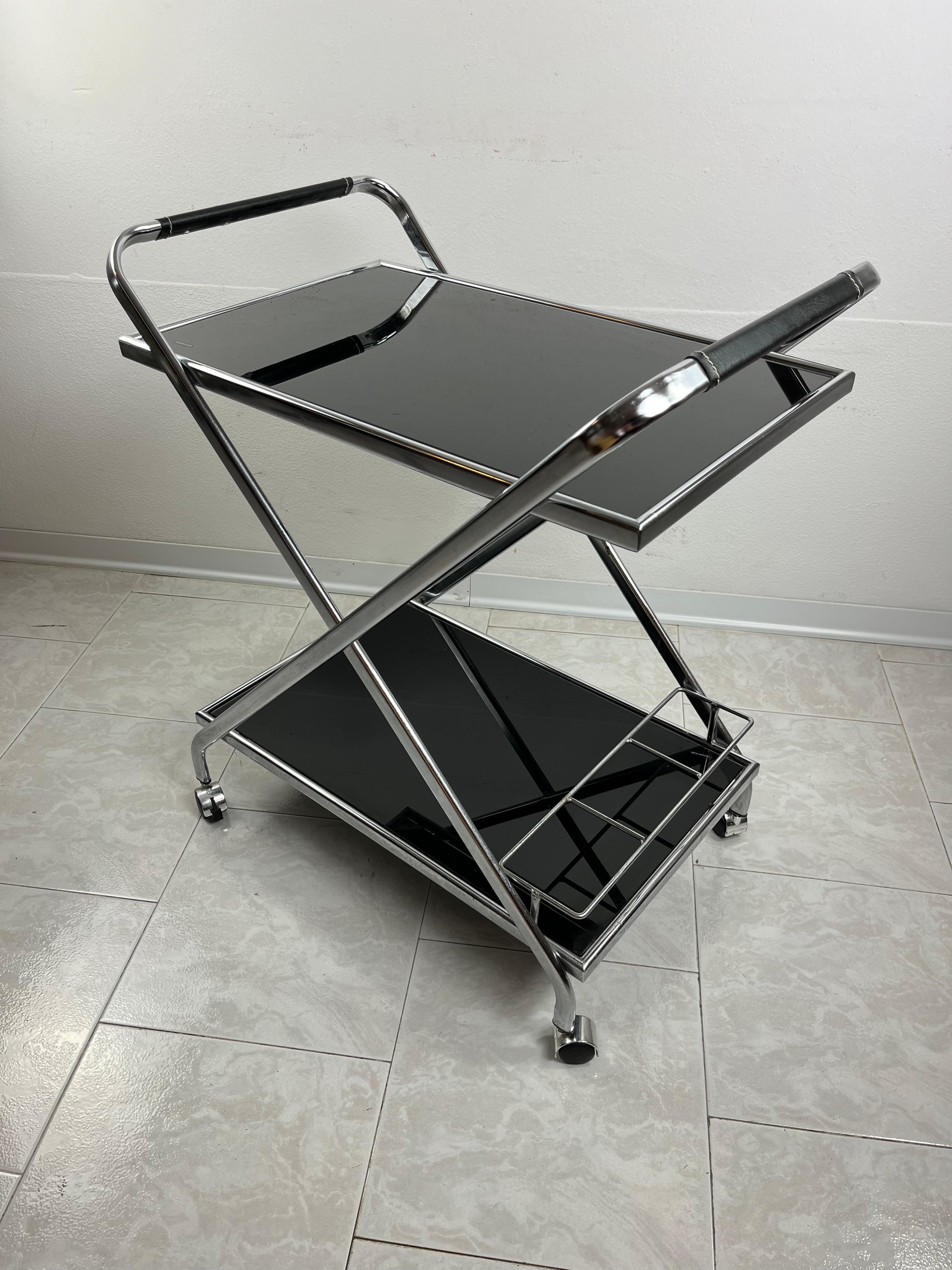 Modern Bar Cart  Italian Design 1980s In Good Condition For Sale In Palermo, IT